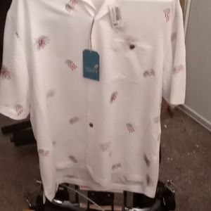 Caribbean short sleeve button up shirt